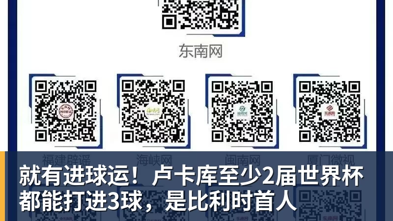 就有进球运!卢卡库至少2届世界杯都能打进3球,是比利时首人